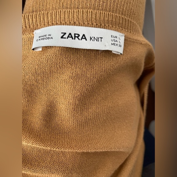 ZARA Cozy Brown Sweater - Picture 4 of 6